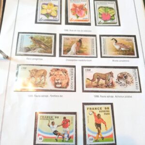 burkina faso stamps estampillas sellos coleccion mint filatelista philatelist philatelic album