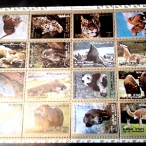AJMAN STATE estampillas stamp sellos plancha bloque filatelia philatelist philatelic coleccion album lote