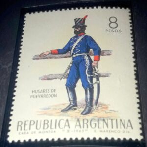 estampillas ejercito husuares pueyrredon argentina filatelista sellos uniformes