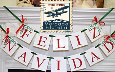 feliz navidad fiestas filatelia estampillas