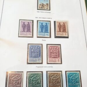 katanga sellos estampillas album coleccion stamps colection filatelia philatelist philatelic