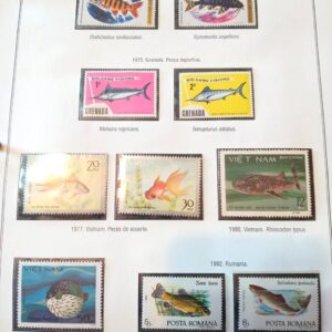 estampillas peces sellos coleccion fish stamps filatelia philatelic philatelist