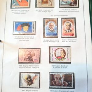 estampillas personajes celebres sellos stamps filatelia coleccion vender comprar