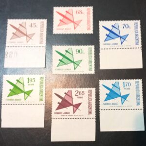 Serie Estampillas Correo Aéreo Argentina 1971 Mint