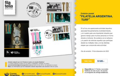 Nueva Emisión: “FILATELIA ARGENTINA-TURF”