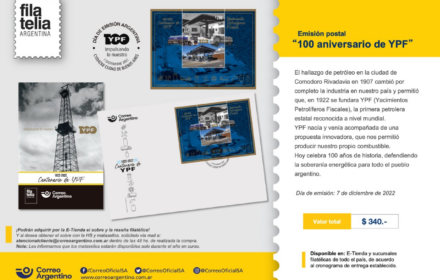 ypf estampillas nueva emision correo argentino sellos