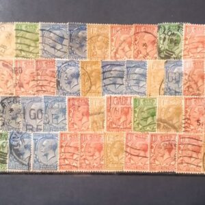 lote sellos gran bretaña estampillas stamps filatelia rey jorge v irlanda del norte king philatelist philatelic reino unido