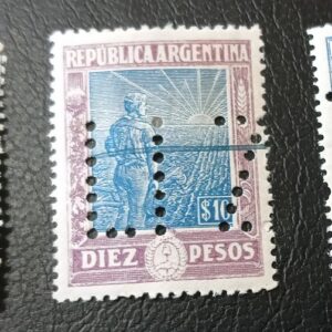 filatelia argentina labrador perforados inutilizados estampillas mercadofilatelia vender comprar
