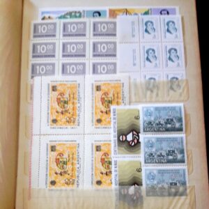 clasificador argentina estampillas oferta filatelia cuadros bloques planchas acumulacion coleccion libro lotes stamps philately