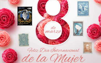 FILATELIA ARGENTINA feliz dia de la mujer filatelista