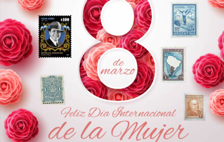 FILATELIA ARGENTINA feliz dia de la mujer filatelista