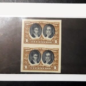 Prueba Pareja sin Dentar Centenario de la Revolución de 1810