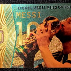 BILLETES DORADOS MESSI ARGENTINA