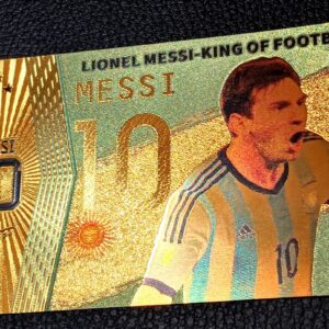 BILLETES DORADOS MESSI ARGENTINA