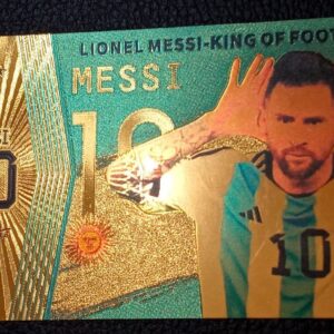 BILLETES DORADOS MESSI ARGENTINA