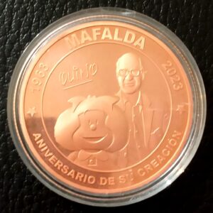NUMISMATICA ARGENTINA MEDALLAS MAFALDA QUINO