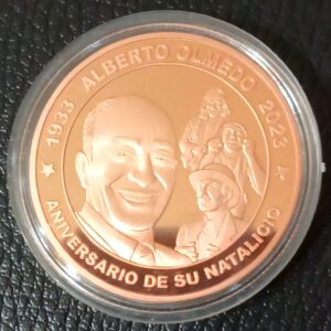 NUMISMATICA ARGENTINA MEDALLAS ALBERTO OLMEDO