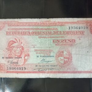NUMISMATICA URUGUAY BILLETES URUGUAYOS ANTIGUOS