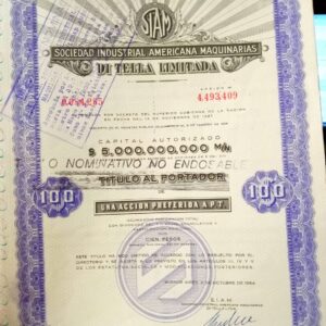 BONOS ACCIONES ANTIGUAS NUMISMATICA ARGENTINA