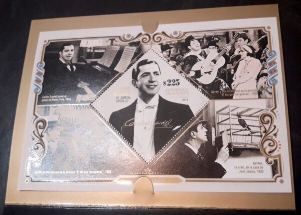 carlos gardel estampillas sellos filatelia homenaje stamp philatelic philatelist