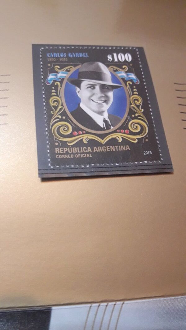 carlos gardel estampillas sellos filatelia homenaje stamp philatelic philatelist