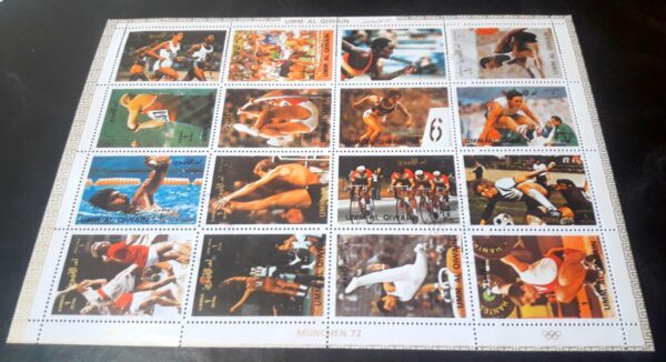 estampillas compra venta canje emiratos arabes unidos umm al qiwain filatelia philatelist philatelic plancha