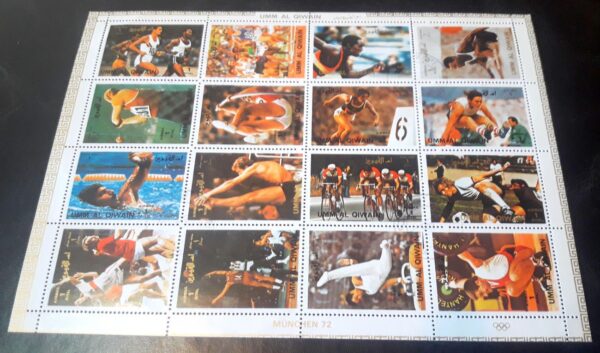estampillas compra venta canje emiratos arabes unidos umm al qiwain filatelia philatelist philatelic plancha