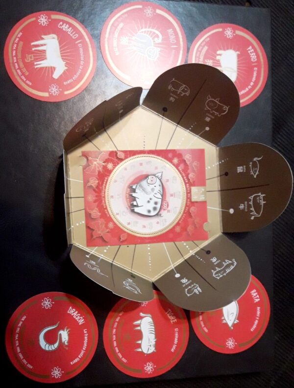 horoscopo chino estampillas sellos filatelia cerdo coleccion stamp philatelic philatelist