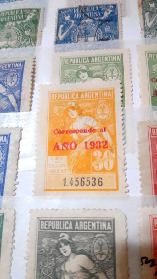 estampillas fiscales sellos lotes coleccion vendo compro subasta argentina