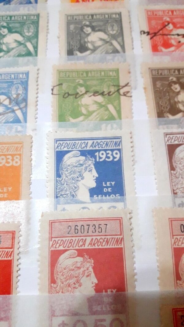 estampillas fiscales sellos lotes coleccion vendo compro subasta argentina