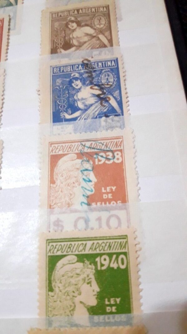 estampillas fiscales sellos lotes coleccion vendo compro subasta argentina