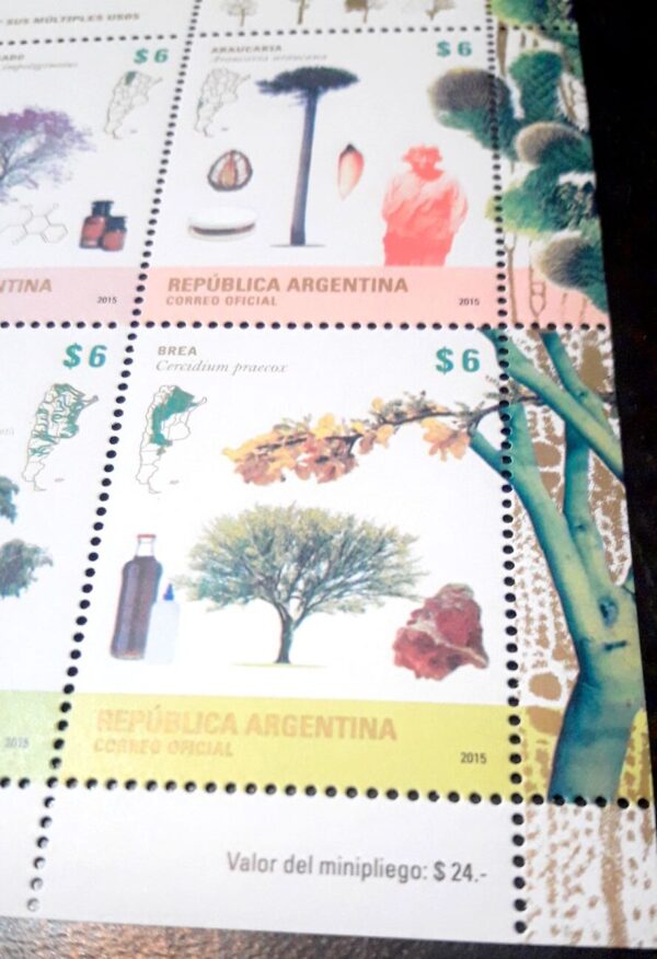 estampillas de argentina sellos filatelia stamp coleccion arbol philatelic philatelist bloque