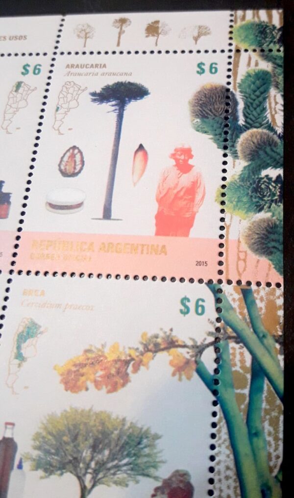 estampillas de argentina sellos filatelia stamp coleccion arbol philatelic philatelist bloque