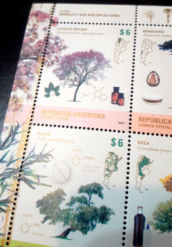 estampillas de argentina sellos filatelia stamp coleccion arbol philatelic philatelist bloque