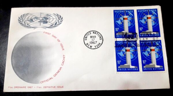 sobres estampillas comprar vender canje stamp naciones unidas primer dia emision