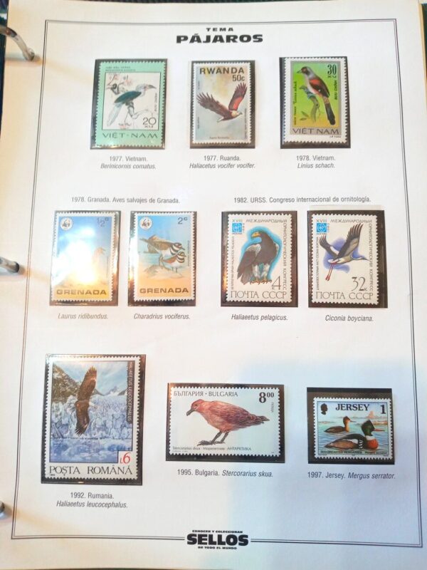 pajaros tematica sellos estampillas filatelia stamps philatelic philatelist