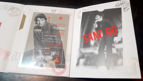 sandro estampillas sellos filatelia compra venta canje enteros postales rosa rosa idolos cantantes argentina stamp philatelic philatelist