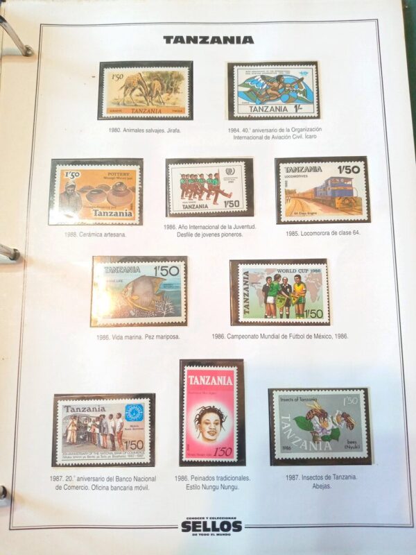 tanzania stamps estampillas sellos albumes coleccion clasificador filatelia philatelist philatelic