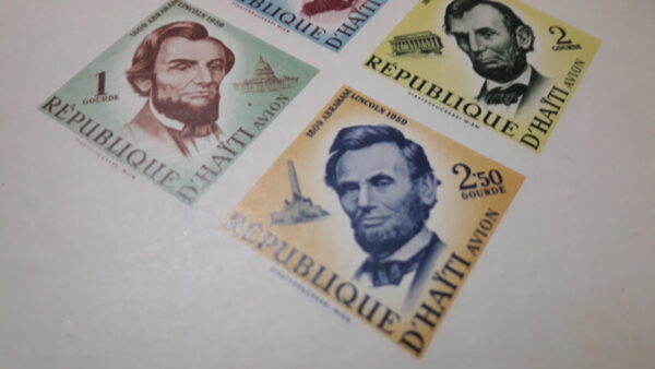 Republica de Haiti Avion Abraham Lincoln 1959 filatelia stamps philatelic philatelist