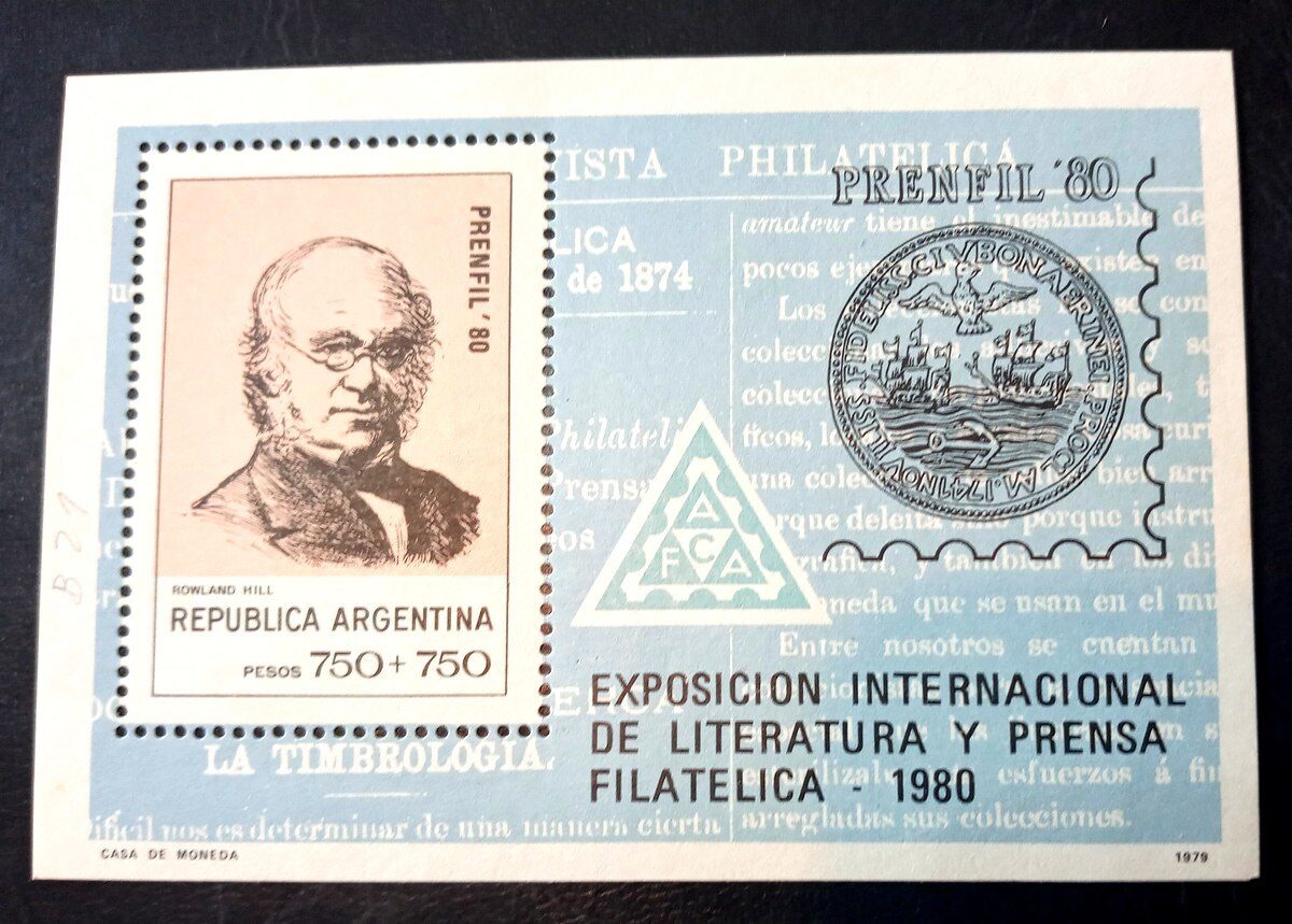 Bloque Exposición Internacional de Literatura y Prensa Filatélica PRENFIL 80