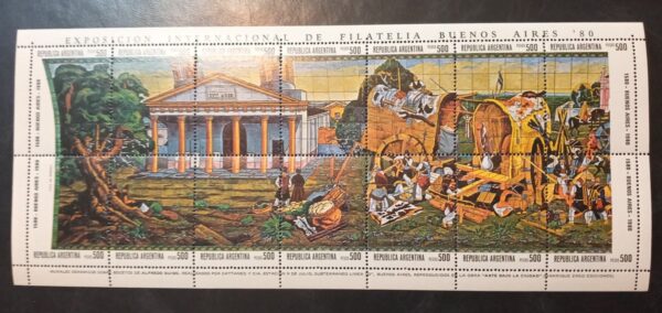 Bloque Exposición Internacional Filatélica 80 Murales Cerámicos Subterráneos