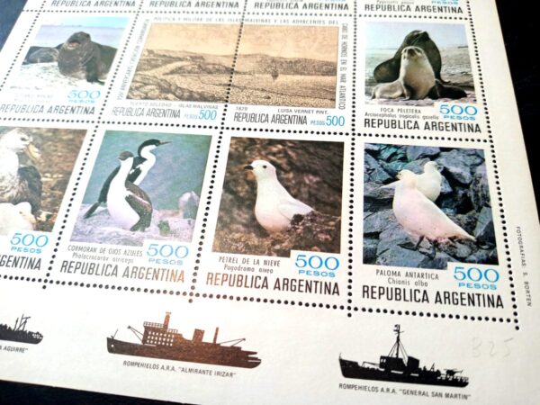 Bloque Fauna Antártica 150 Años Islas Orcadas del Sur Mint