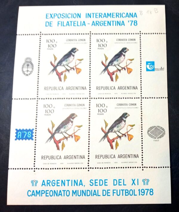 Bloque Exposición Interamericana de Filatelia "Argentina 78"