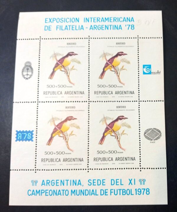 Bloque Exposición Interamericana de Filatelia "Argentina 78"