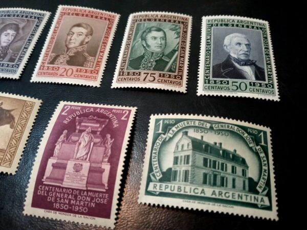 estampillas-serie-san-martin-centenario-muerte-sellos-filatelia-stamps-mercadofilatelia-mercado-philatelist-philatelic-
