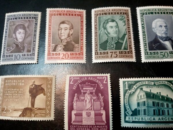 estampillas-serie-san-martin-centenario-muerte-sellos-filatelia-stamps-mercadofilatelia-mercado-philatelist-philatelic-