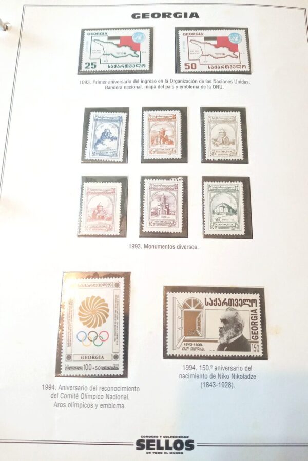 georgia sellos estampillas stamps filatelia philatelic philatelist coleccion comprar vender canje intercambios