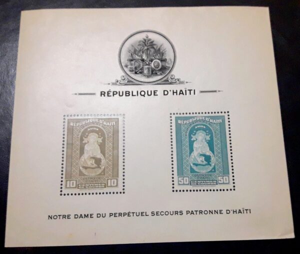 notre dame haiti bloque dhaiti filatelia stamps philatelist philatelic