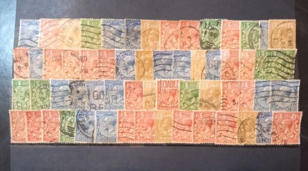 lote sellos gran bretaña estampillas stamps filatelia rey jorge v irlanda del norte king philatelist philatelic reino unido