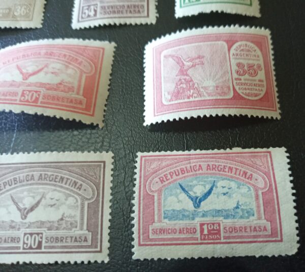 filatelia argentina correo aereo estampillas sellos antiguos coleccion lote stamps
